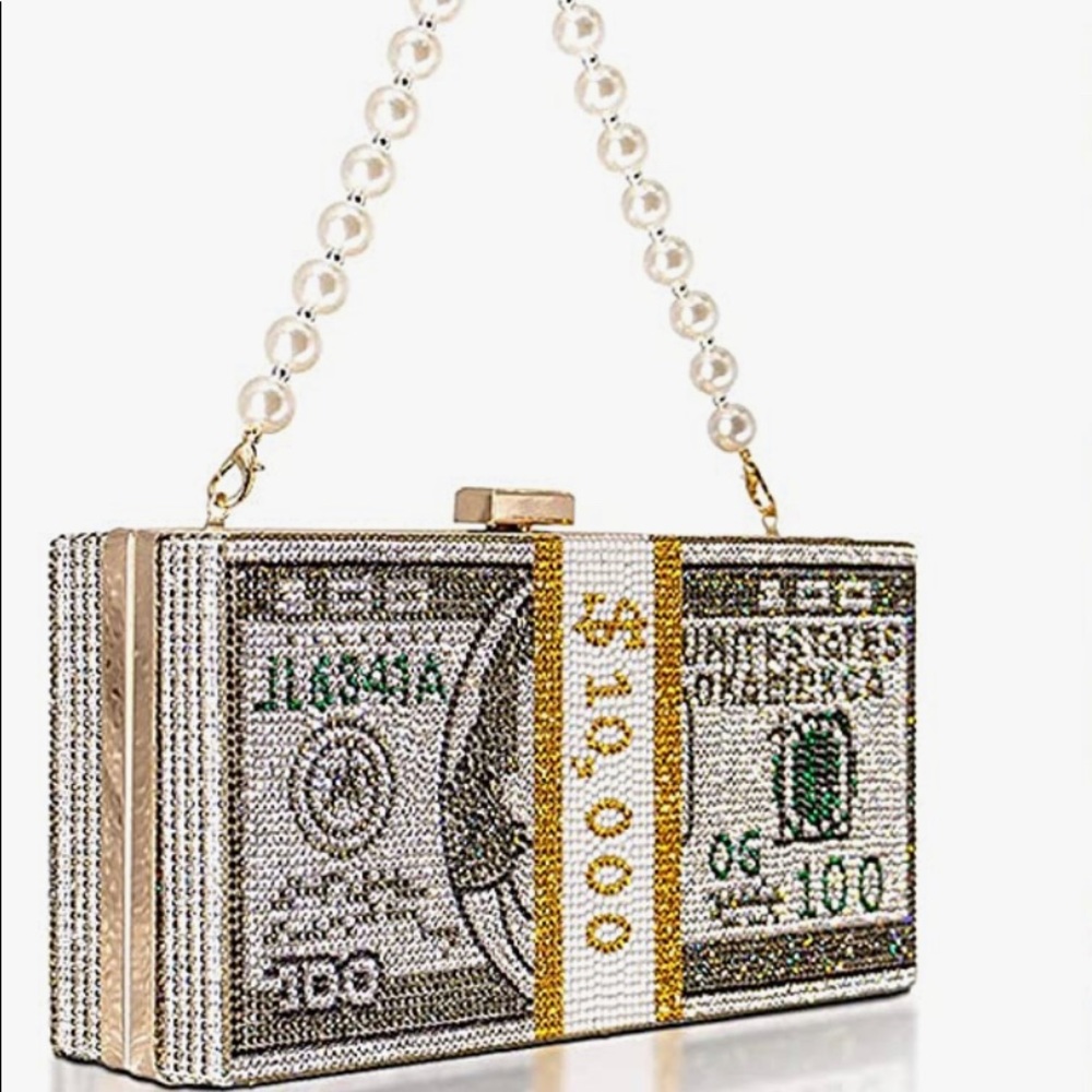 🔥 Women Stack of Cash Evening Bag Women Stack of Cash Evening Bag  Rhinestone
